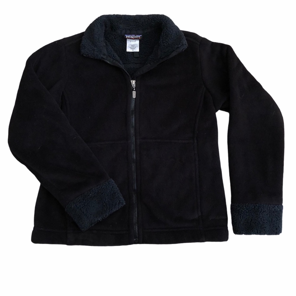 Patagonia Sherpa Lined Black Zip-Up Jacket